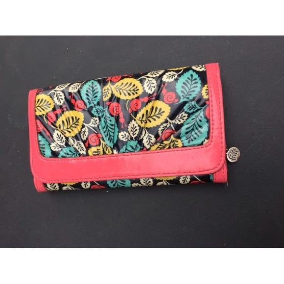 Vera Bradley vinyl floral checkbook wallet EUC - Picture 2 of 7